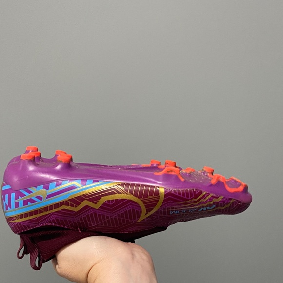 Nike Zoom Mercurial Cleats in Maroon and Gold Unisex Size 5 Soccer Cleats - Picture 13 of 14